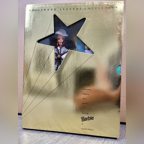 1994 Barbie as Scarlett O’Hara Black & White Dress #13254 By Mattel NIB - Picture 3 of 9